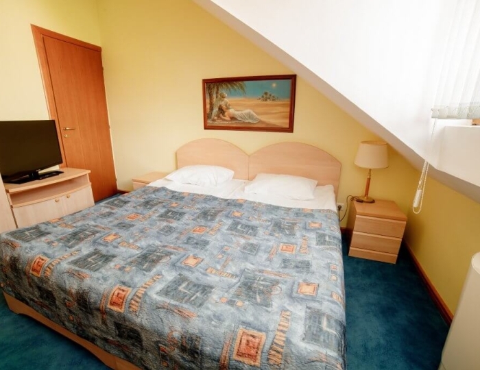 Стандарт 2-местный 1-комнатный в Коттедже с раздельными кроватями, мансардный, доп. место - под расписку - Отель «Прометей Клуб»